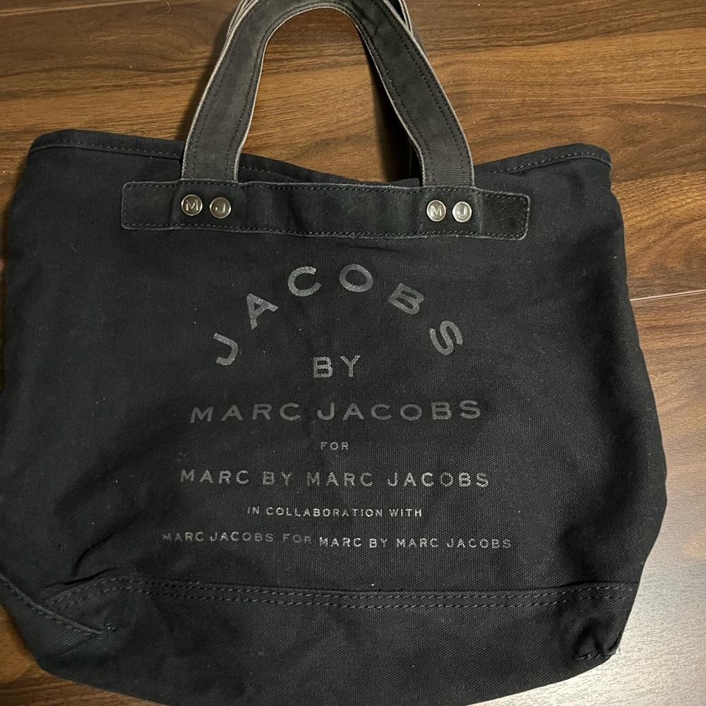 Marc Jacobs Black Canvas Tote